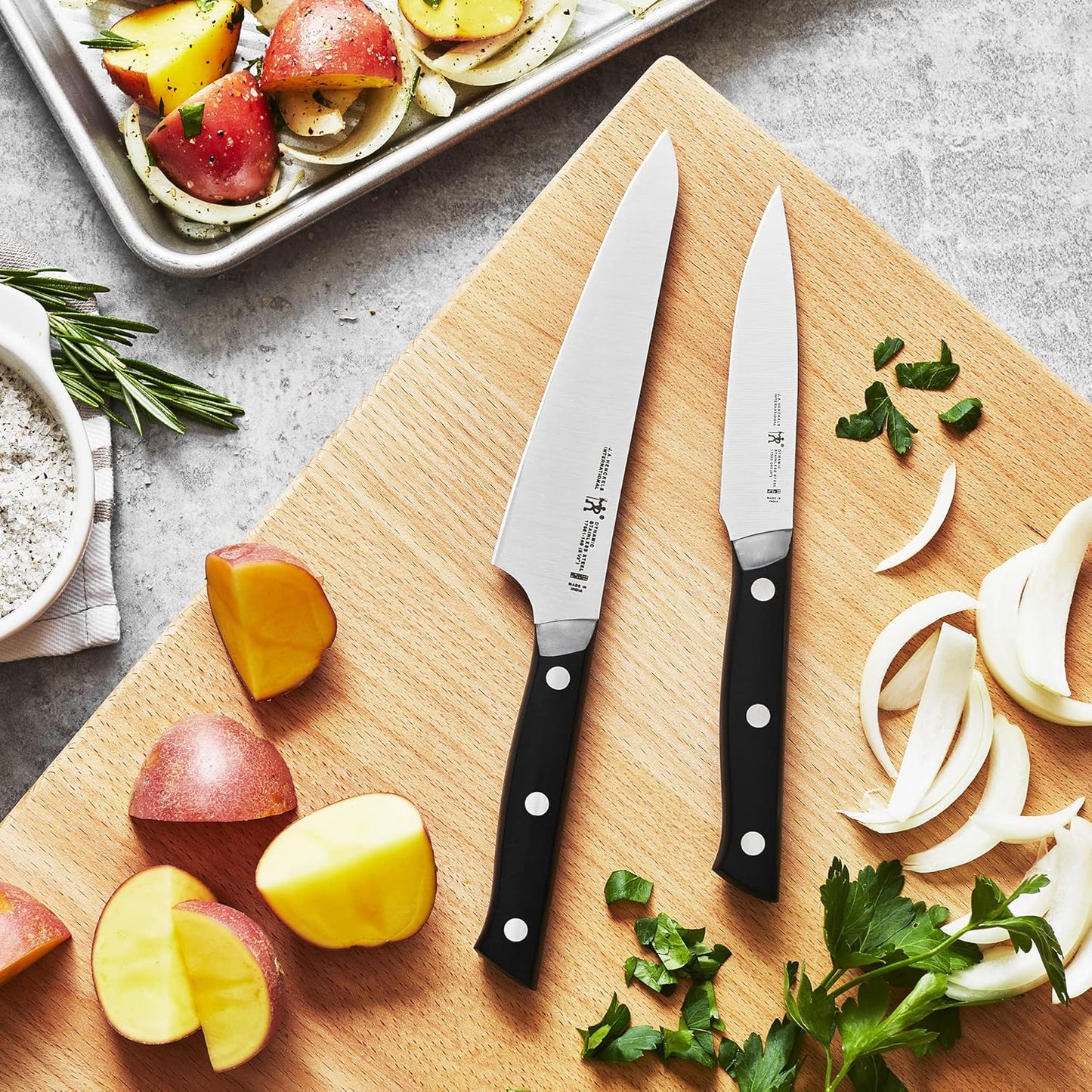 HENCKELS Dynamic Razor-Sharp 5-Piece Kitchen Knife Set, German Engineered Informed by 100+ Years of Mastery