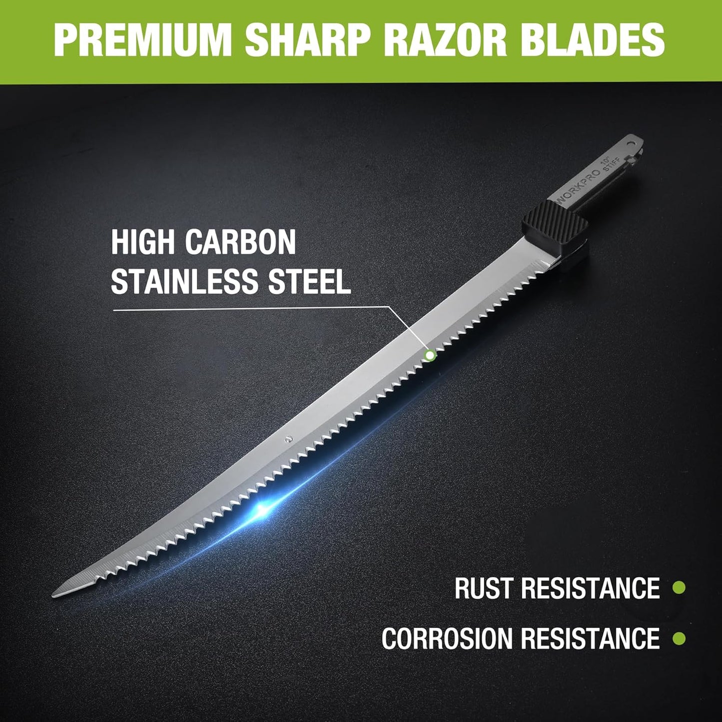 WORKPRO 8" blades for 12V Electric Fillet Knife (W125223AE)