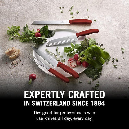 Victorinox Swiss Classic Foldable Paring Knife, Straight Edge Red 4.3 in