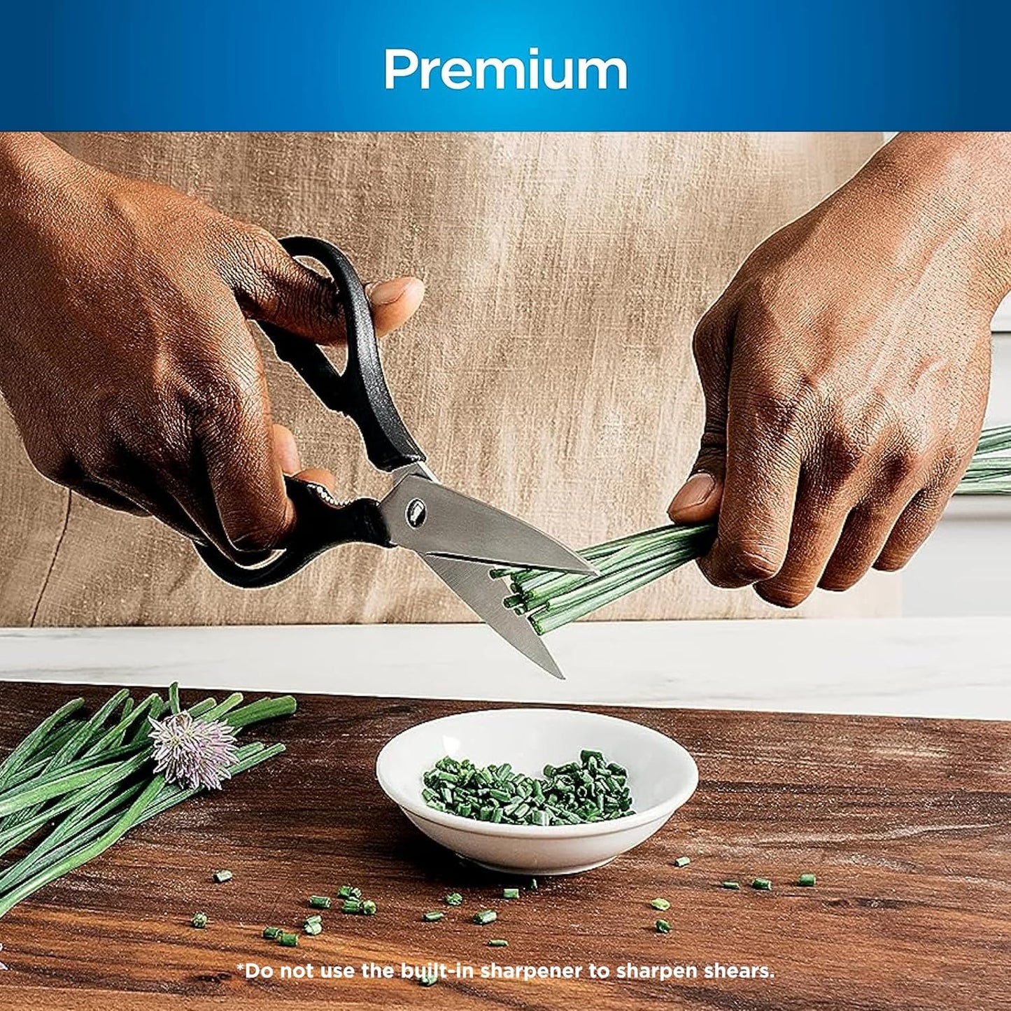 Ninja K32017 Foodi NeverDull Premium Knife System, 17 Piece Knife Block Set with Built-in Sharpener, German Stainless Steel Knives, Black