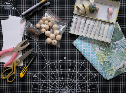 XNM Premium Self Healing Cutting Mat - 8 Inches by 11 inches - A4, 3 Layer Quality PVC Construction - Dual Sided, Imperial and Metric Grid Lines - Perfect for Cutting, Sewing, and Crafts