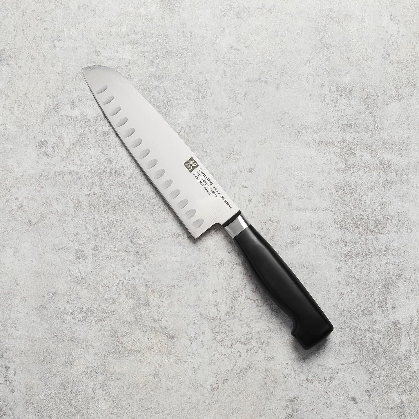 ZWILLING TWIN Signature 7-inch Hollow Edge Santoku Knife