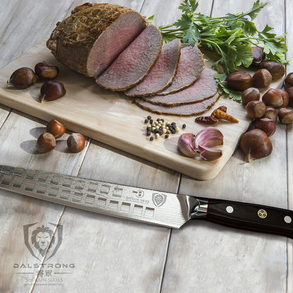 Dalstrong Slicing Carving Knife 12 inch + Boning Knife 6 inch - Shogun Series ELITE - Japanese AUS-10V Super Steel - G10 Handle - Fillet Kitchen Cooking Knife - Sheaths Inlcuded