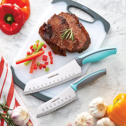 Farberware Precise Slice Utility Knife Set, 3 Piece, Multicolor
