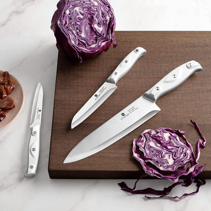 3PCS Chef Knife, Ultra Sharp Kitchen Knife, High Carbon Stainless Steel Chef knife set