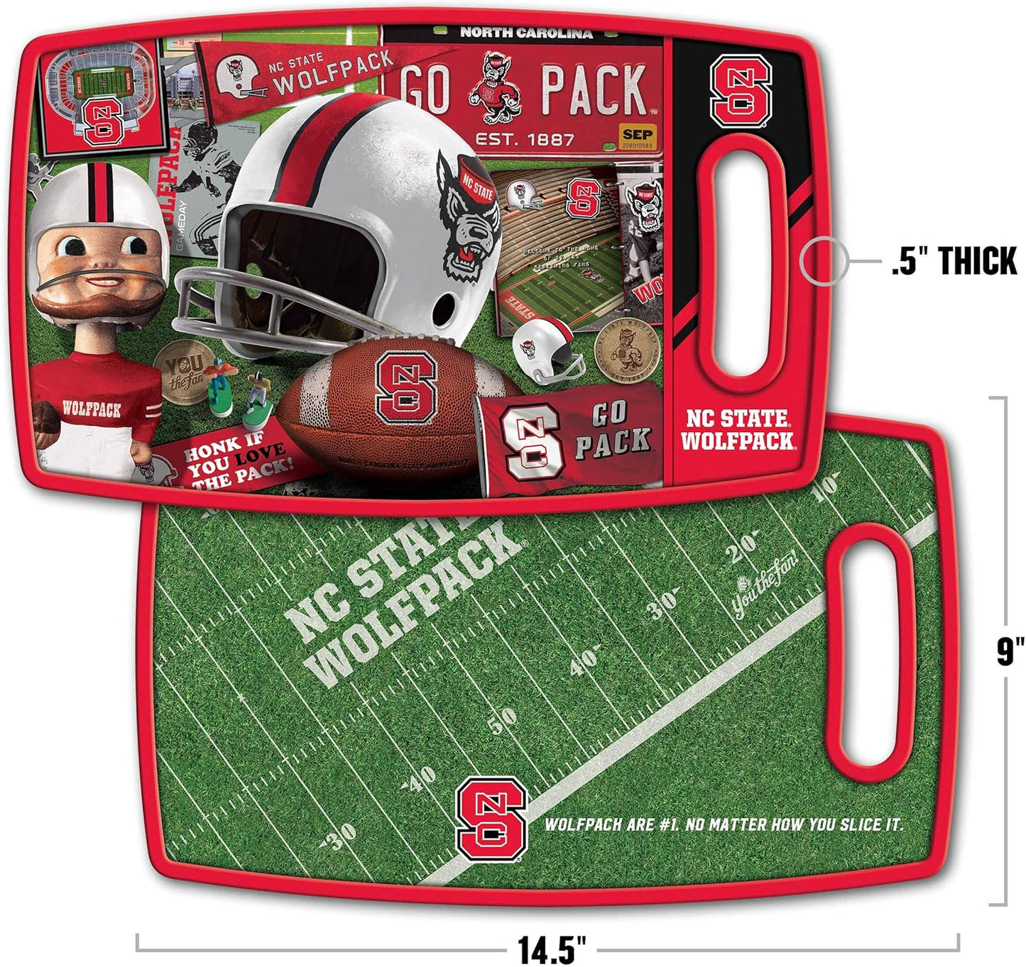 YouTheFan NCAA Retro Series Cutting Board - Colors B