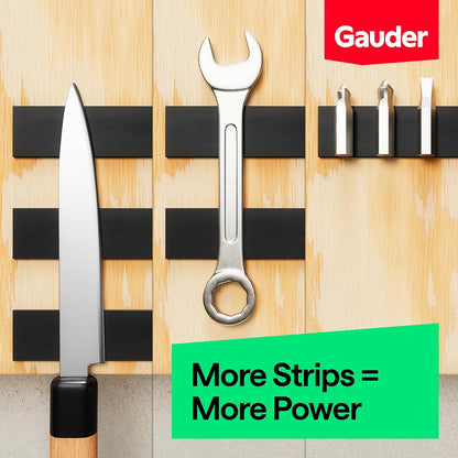 GAUDER Magnetic Tape with 3M Adhesive - Strong Self-Adhesive Magnet Strip - Strong Magnetic Tape Roll with Cuttable Length & 3M Sticky Back (20 ft x 0.6 in)