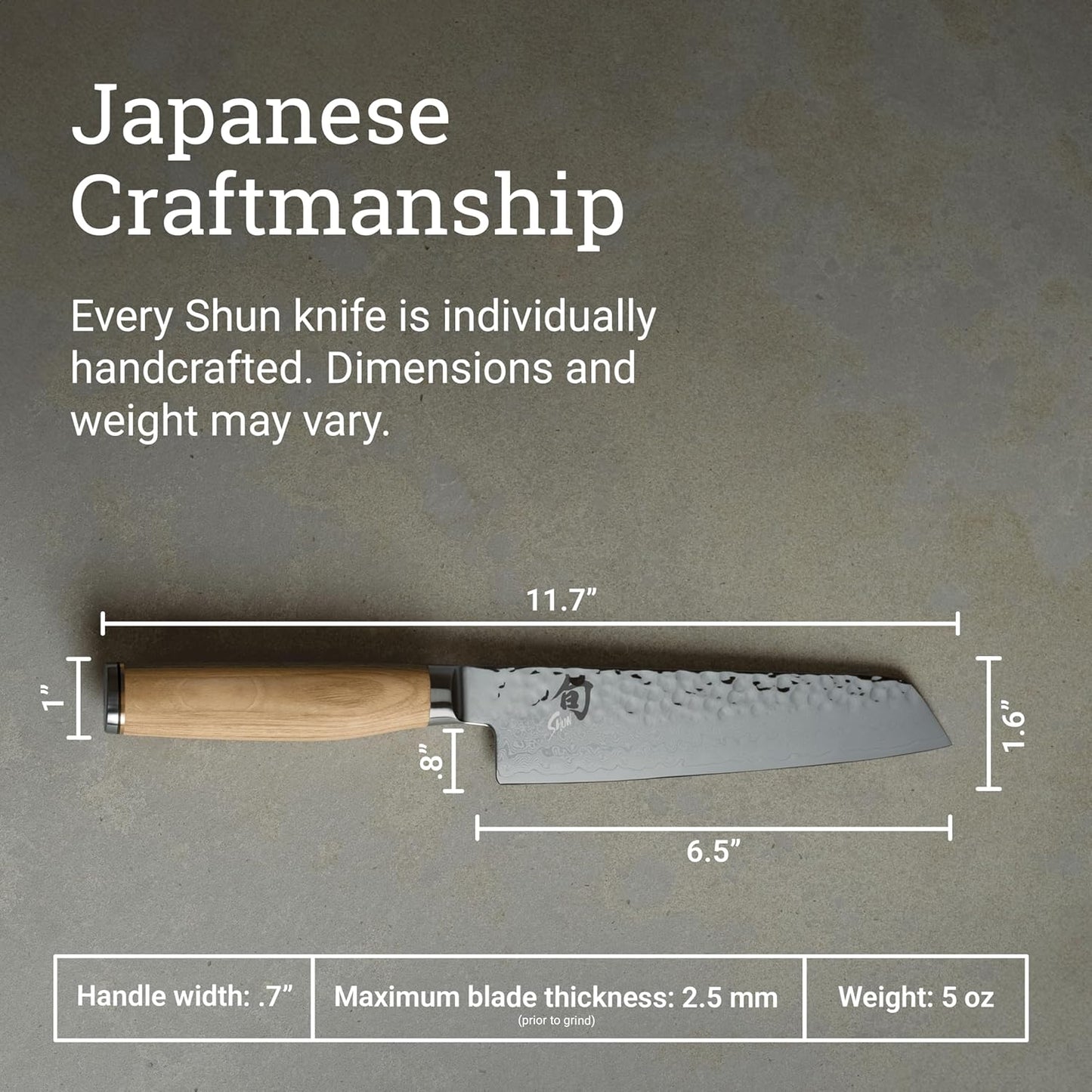 Shun Premier 6.5" Master Utility Knife, Handcrafted Japanese Knife, VG-MAX Core with Damascus Stainless Steel Cladding, Pakkawood Handle, Precision and Sharpness for Professional and Home Chefs