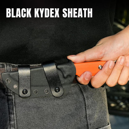 Kizer Cabox Fixed Blade Knife, 3.36" D2 Steel Fixed Blade Hunting Knife G10 Handle with Sheath, Survival Camping Knives 1048A3