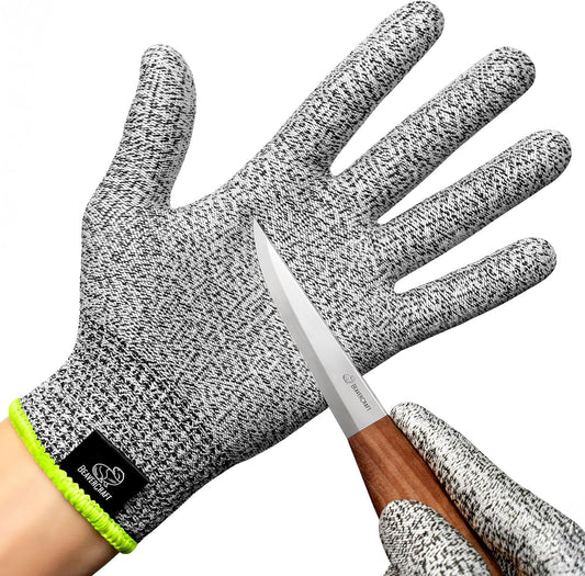 BeaverCraft Wood Carving Gloves CRG - Cutting Cut Resistant Gloves Level 5 for Whittling, Woodworking, Food Prep