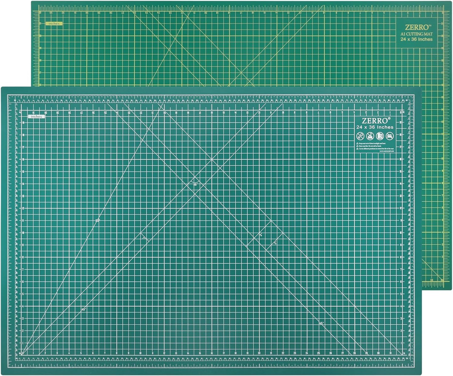 ZERRO Cutting Mat, Self Healing Rotary Cutting Mat 12" x 9" Professional Double-Sided Thick Non-Slip Mat for Quilting Sewing Crafts Art Projects (A4)
