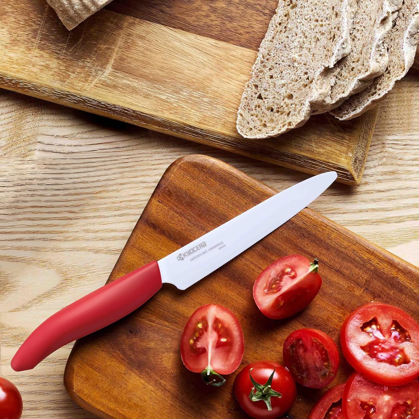 Kyocera Revolution Ceramic Kitchen Knife, 5-inch, White
