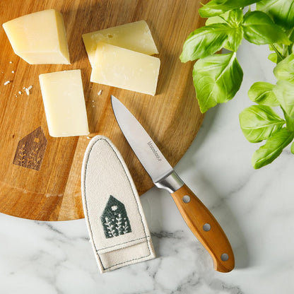 Bloomhouse - Two Time Oprah's Favorite Things Winner - 5" Utility Boning Kitchen Knife German Stainless Steel Blade w/Forged Italian Olive Wood Handle Full Tang for Meat Poultry & Precision Cutting