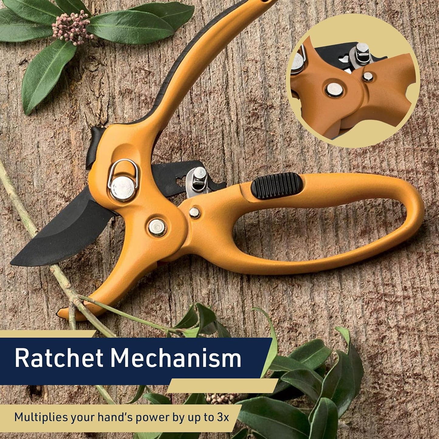 Pruning Shears - Garden Scissors Florist Snips - 2.5” Blades - Flower Scissors for Cutting Fresh Flowers, Trimming, or Harvesting Herbs or Fruit - Pruners for Gardening Tools by Kings County Tools