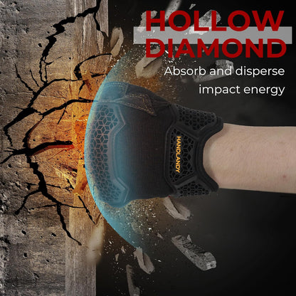 HANDLANDY Work Gloves for Men & Women, Utility Mechanic Working Gloves Touch Screen, Flexible Gardening Gloves for Yard