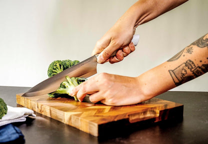 DURA LIVING 14-Piece Color-Coded Knife & Cutting Board Set – Razor-Sharp Stainless Steel Blades with Blade Guards, 4 Multi-Color Flexible Cutting Mats