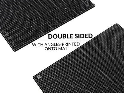 XNM Premium Self Healing Cutting Mat - 8 Inches by 11 inches - A4, 3 Layer Quality PVC Construction - Dual Sided, Imperial and Metric Grid Lines - Perfect for Cutting, Sewing, and Crafts