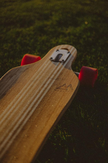Magneto Longboards Bamboo Longboards for Cruising, Carving, Free-Style, Downhill and Dancing (Bamboo Drop & Fiberglass Through Longboard)