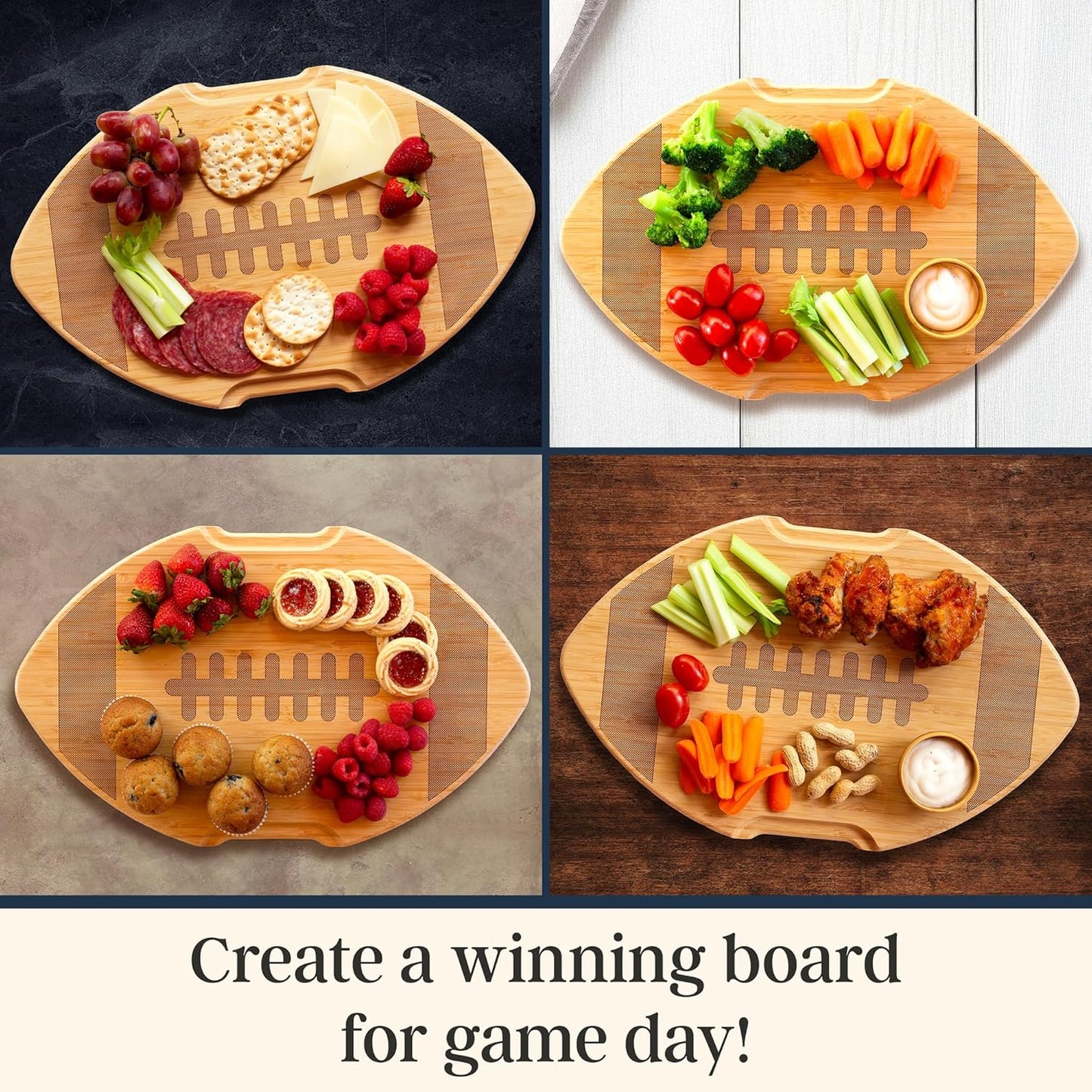 Totally Bamboo Flip, Serve & Store Charcuterie Board with Lid, Reversible Bamboo Cutting Board and Portable Cheese Tray with Compartments, Locking Travel Cover, 15.5 x 11.5 Inches