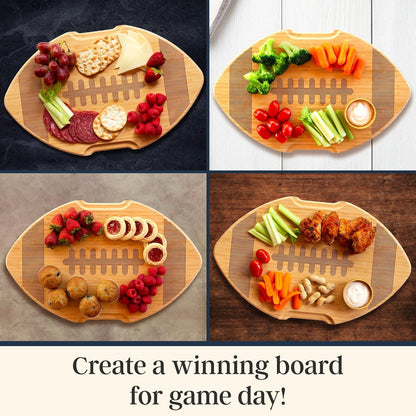 Totally Bamboo Flip, Serve & Store Charcuterie Board with Lid, Reversible Bamboo Cutting Board and Portable Cheese Tray with Compartments, Locking Travel Cover, 15.5 x 11.5 Inches