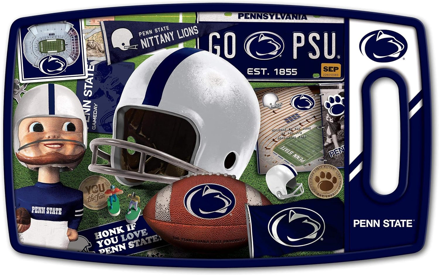 YouTheFan NCAA Retro Series Cutting Board - Colors B