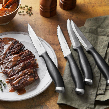 HENCKELS Razor-Sharp Steak Knife Set of 8, German Engineered Informed by 100+ Years of Mastery