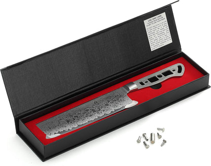 KATSURA Woodworking Project Kit – Gyuto Chef Knife Blank – 8 Inch – 45mm Wide Blade – Japanese Premium AUS 10, 67 Layers Damascus Steel
