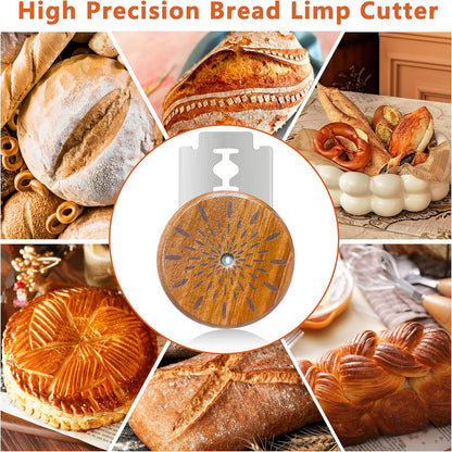 UFO Bread Lame Cutter for Homemade Sourdough,Bread Scorer Tool for Sourdough with 5 Blades and Storage Cover,Slashing Tool Bread Cutting Knife for Artisan Bread and Baguette Makers,Circle