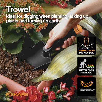 Fiskars 2-Piece Pruning & Veggie Shears Set, Explore Collection Garden Tool Kit, Bypass Pruner for Light Trimming, Vegetable Shears with Serrated Stainless Steel Blades for Harvesting Flowers & Herbs