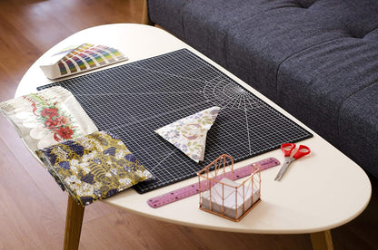XNM Premium Self Healing Cutting Mat - 8 Inches by 11 inches - A4, 3 Layer Quality PVC Construction - Dual Sided, Imperial and Metric Grid Lines - Perfect for Cutting, Sewing, and Crafts