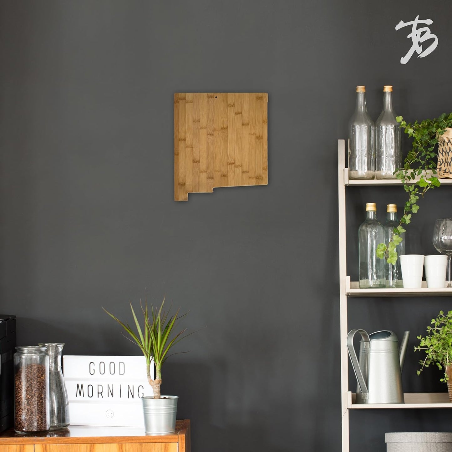 Totally Bamboo Oklahoma State Shaped Bamboo Serving and Cutting Board