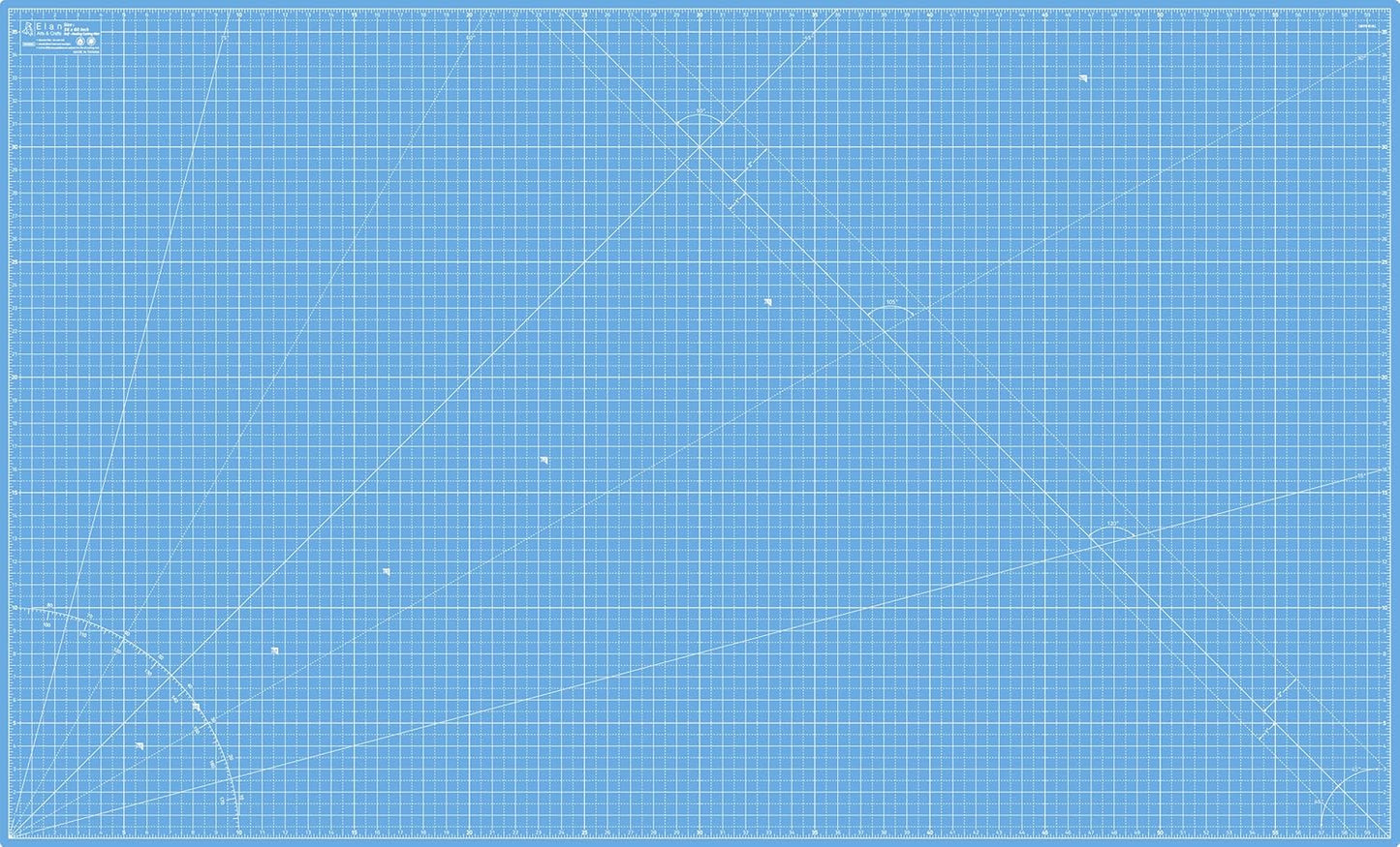 Elan Cutting Mat A4 Blue, Self Healing Cutting Mat 9x12 Inch, 5-Ply Craft Board Blue, Hobby Board for Crafts 9x12 Inch