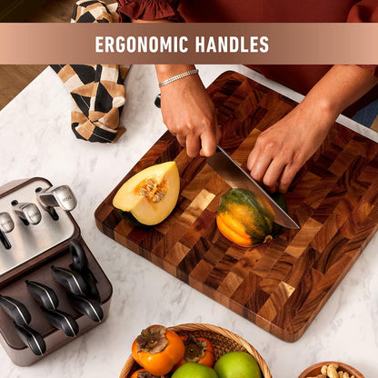 Calphalon® Premier™ SharpIN Knife Set with Sharpening Knife Block, 15 Piece, Carbon Steel