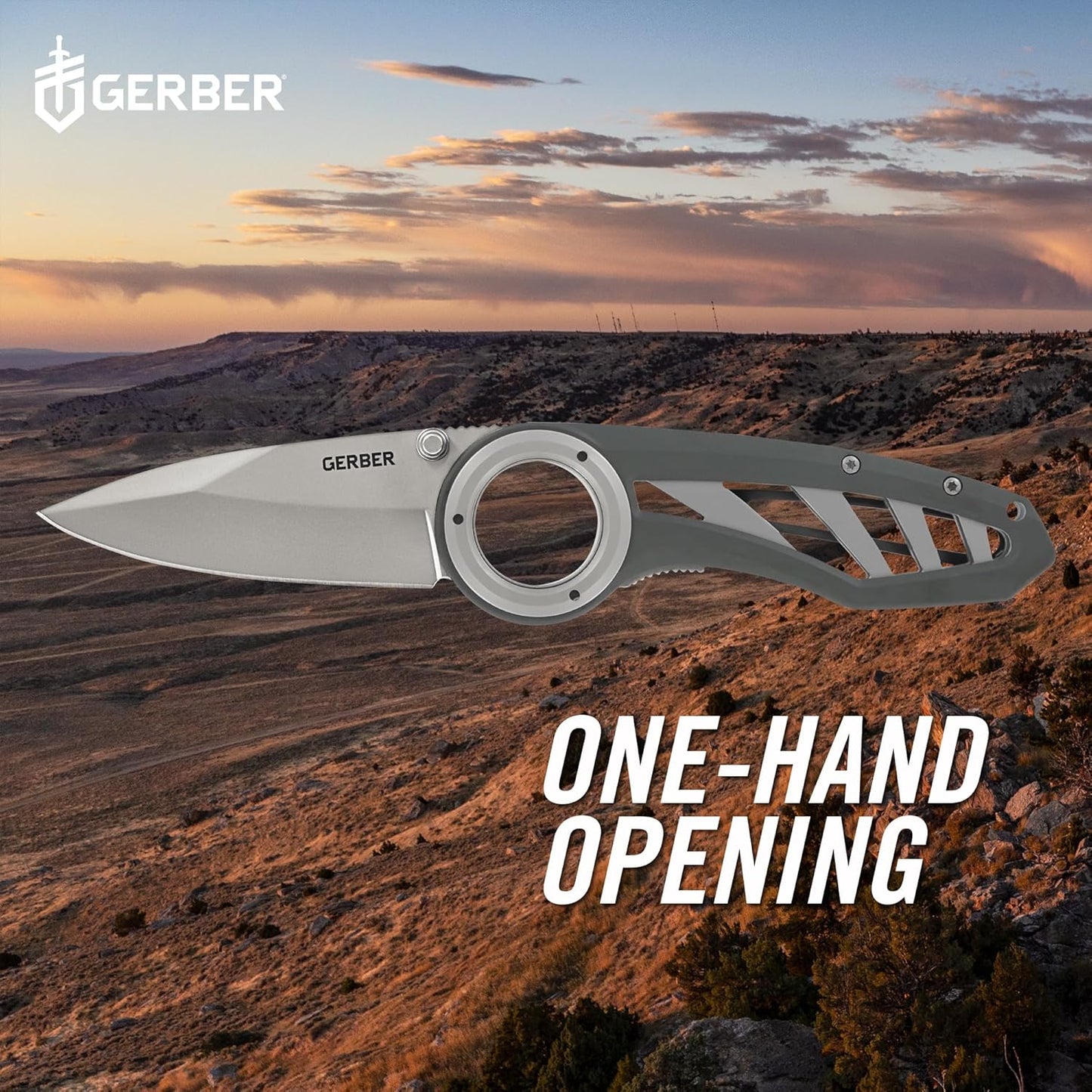 Gerber Gear Remix Folding Pocket Knife, 3" Fine Edge Blade Pocket Knife for Survival and Camping, Gray