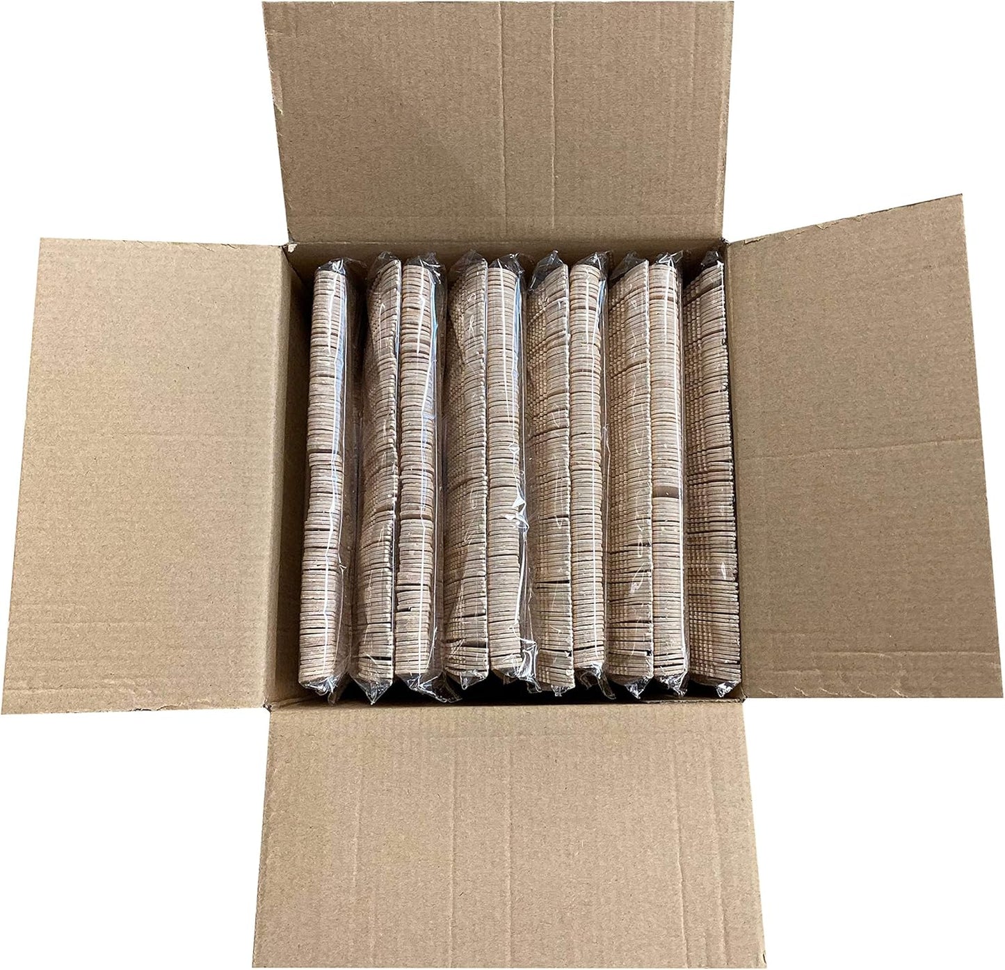 KingSeal FSC Certified Disposable Wood Cutlery Knife, Biodegradable and Earth Friendly, 6.5 Inch Length - 100 Count