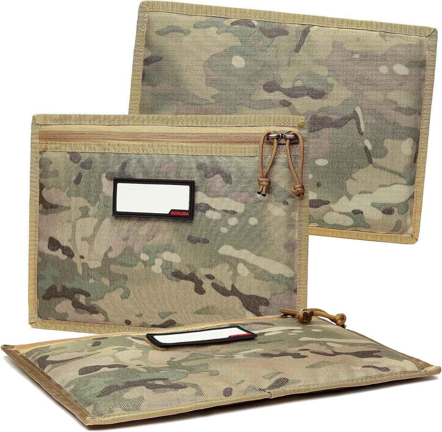 3-Pack Handgun Case,Soft Pistol Rug Case Tactical Handgun Storage Pouch with for Hunting Shooting Range Sports 4 of ID Patches Included
