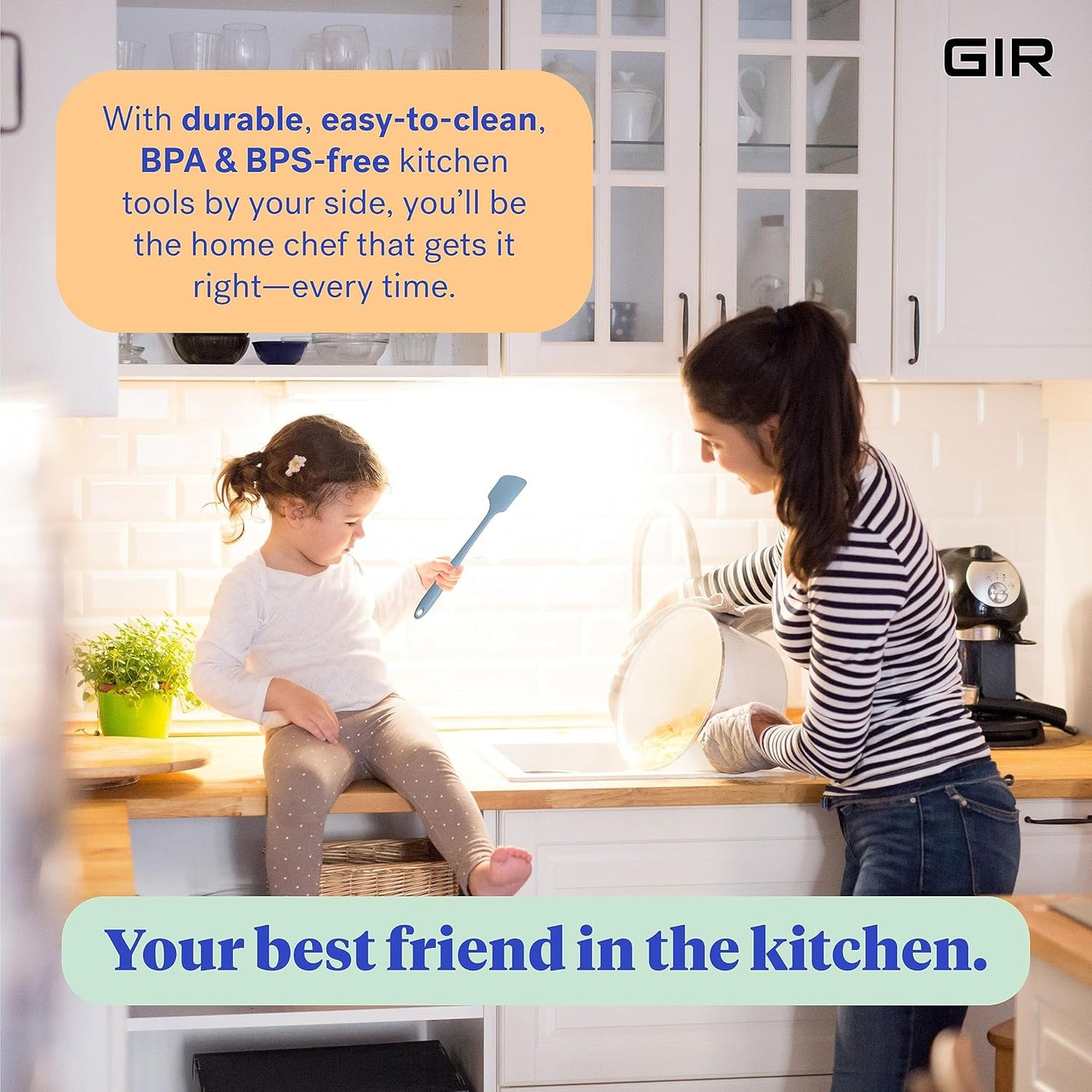 GIR: Get It Right 5 Piece Silicone Ultimate Kitchen Utensils Set - Ladle, Spatula, Flip, Spoon & Spoonula - Non-Toxic Cooking Utensils for Nonstick Cookware, Cooking and Baking - Red