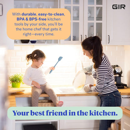 GIR: Get It Right 5 Piece Silicone Ultimate Kitchen Utensils Set - Ladle, Spatula, Flip, Spoon & Spoonula - Non-Toxic Cooking Utensils for Nonstick Cookware, Cooking and Baking - Red