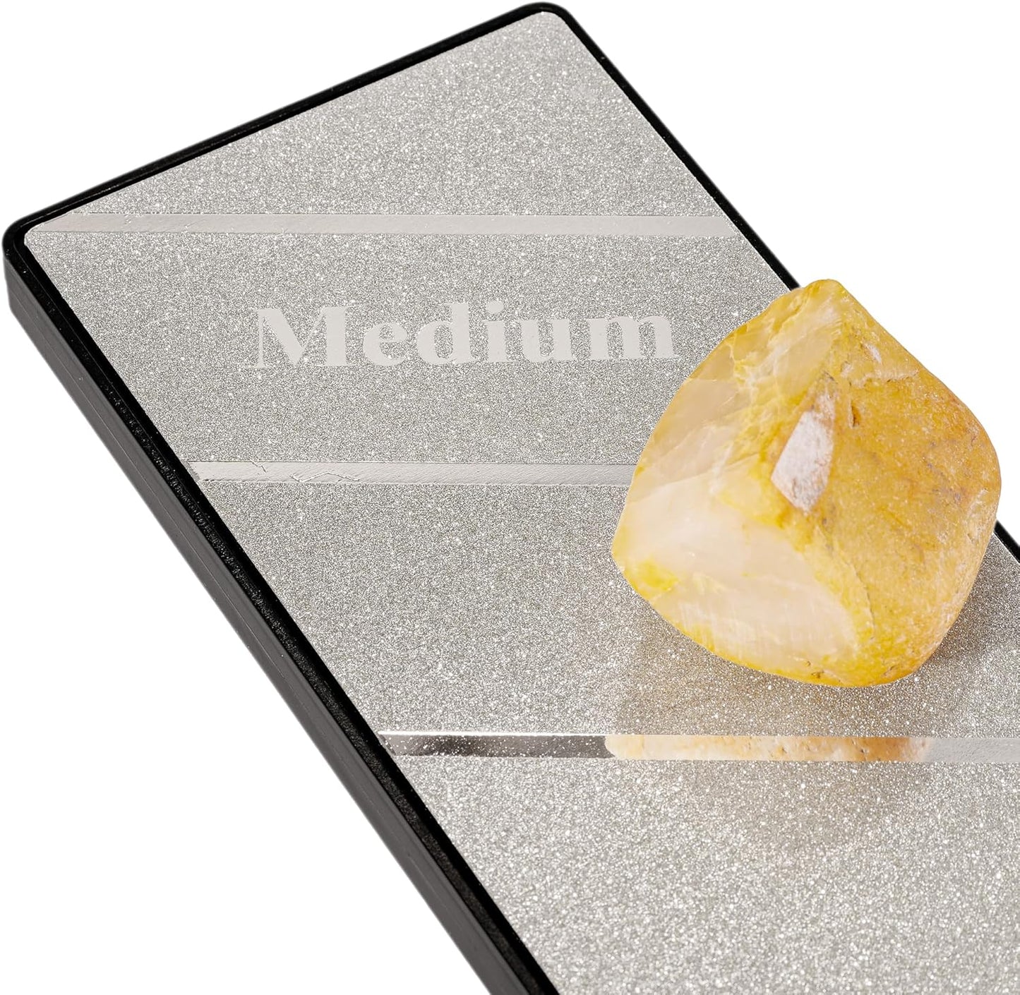 10 inch Diamond Sharpening Stone 120/180 Dual Grit, Lapping Plate Knife Whetstone for Scissor Chisels Blades Grinding
