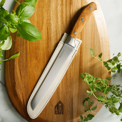 Bloomhouse - Two Time Oprah's Favorite Things Winner - 5" Utility Boning Kitchen Knife German Stainless Steel Blade w/Forged Italian Olive Wood Handle Full Tang for Meat Poultry & Precision Cutting