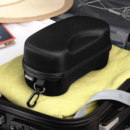 NoCry Water Resistant Safety Glasses Case with Clip - Heavy Duty Semi Hard Large Sunglasses Holder for Men and Women with Cleaning Cloth