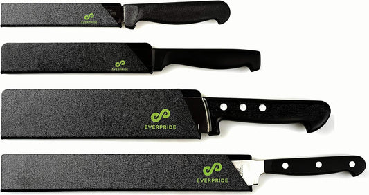 EVERPRIDE Chef Knife Sheath Set (10-Piece Set) Universal Blade Edge Cover Guards for Chef’s and Kitchen Knives – Durable, BPA-Free, Felt Lined, Sturdy ABS Plastic – Knives Not Included