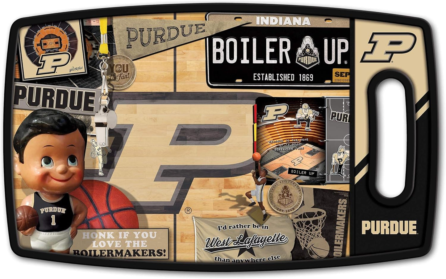 YouTheFan NCAA Retro Series Cutting Board - Colors A