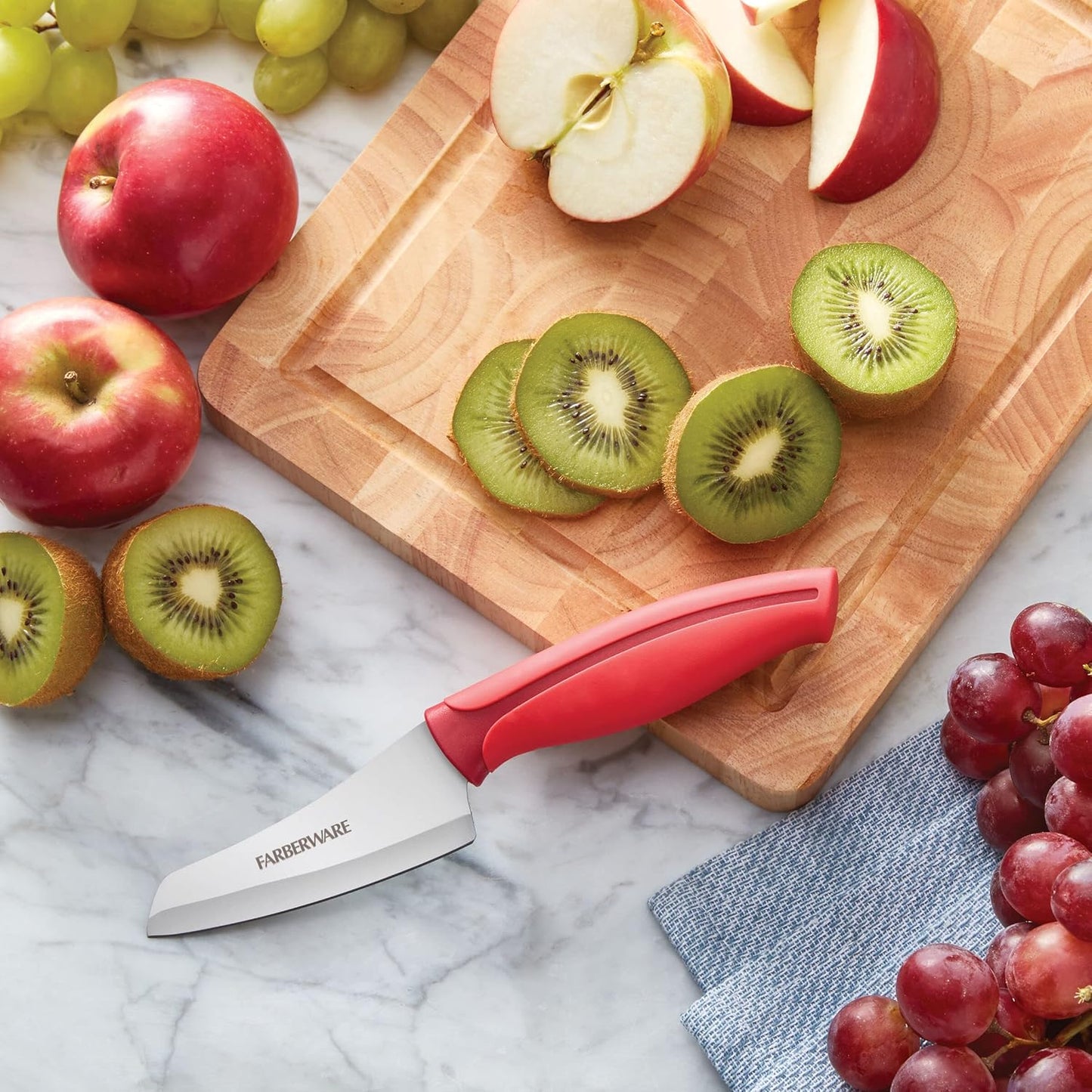Farberware Precise Slice Utility Knife Set, 3 Piece, Multicolor