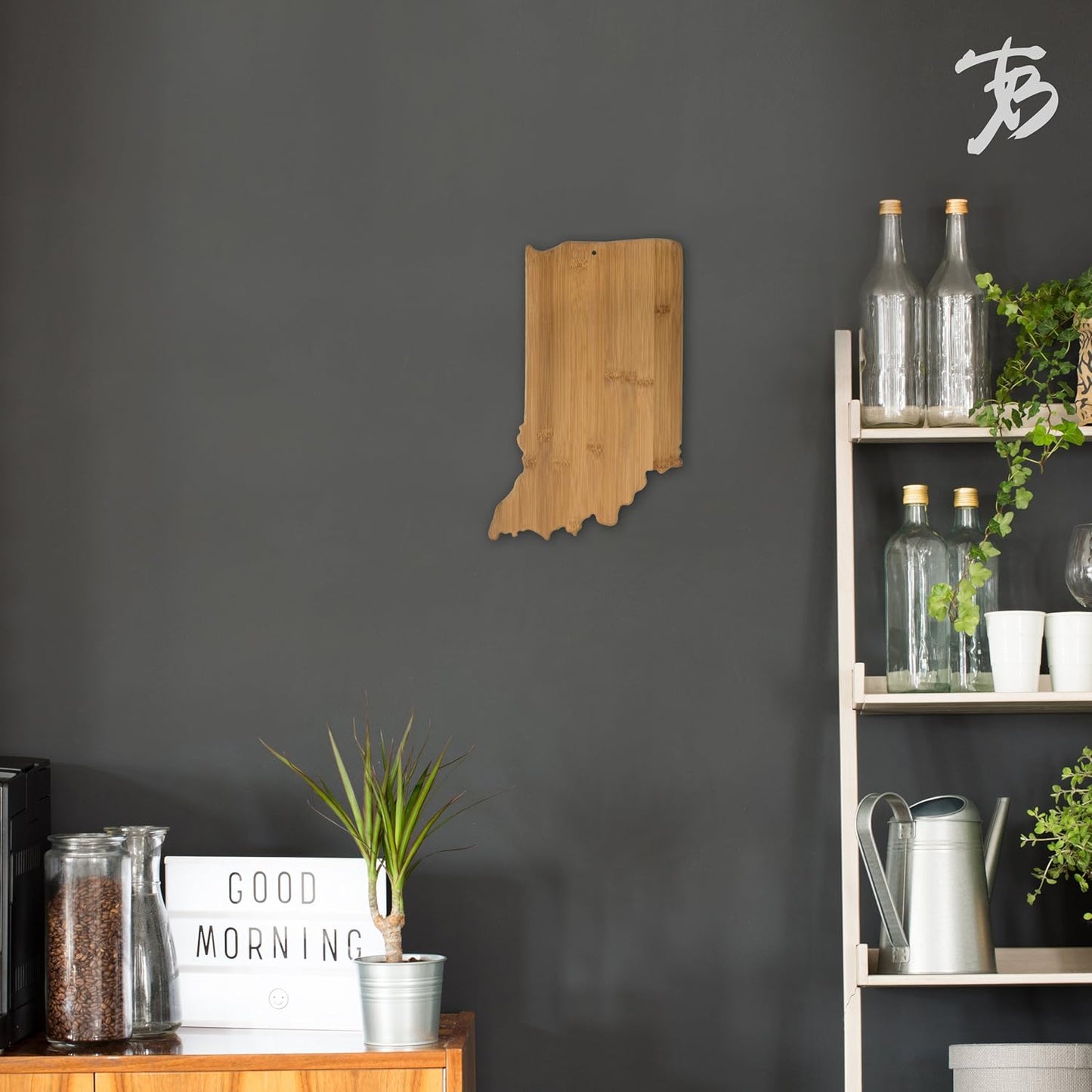Totally Bamboo Oklahoma State Shaped Bamboo Serving and Cutting Board