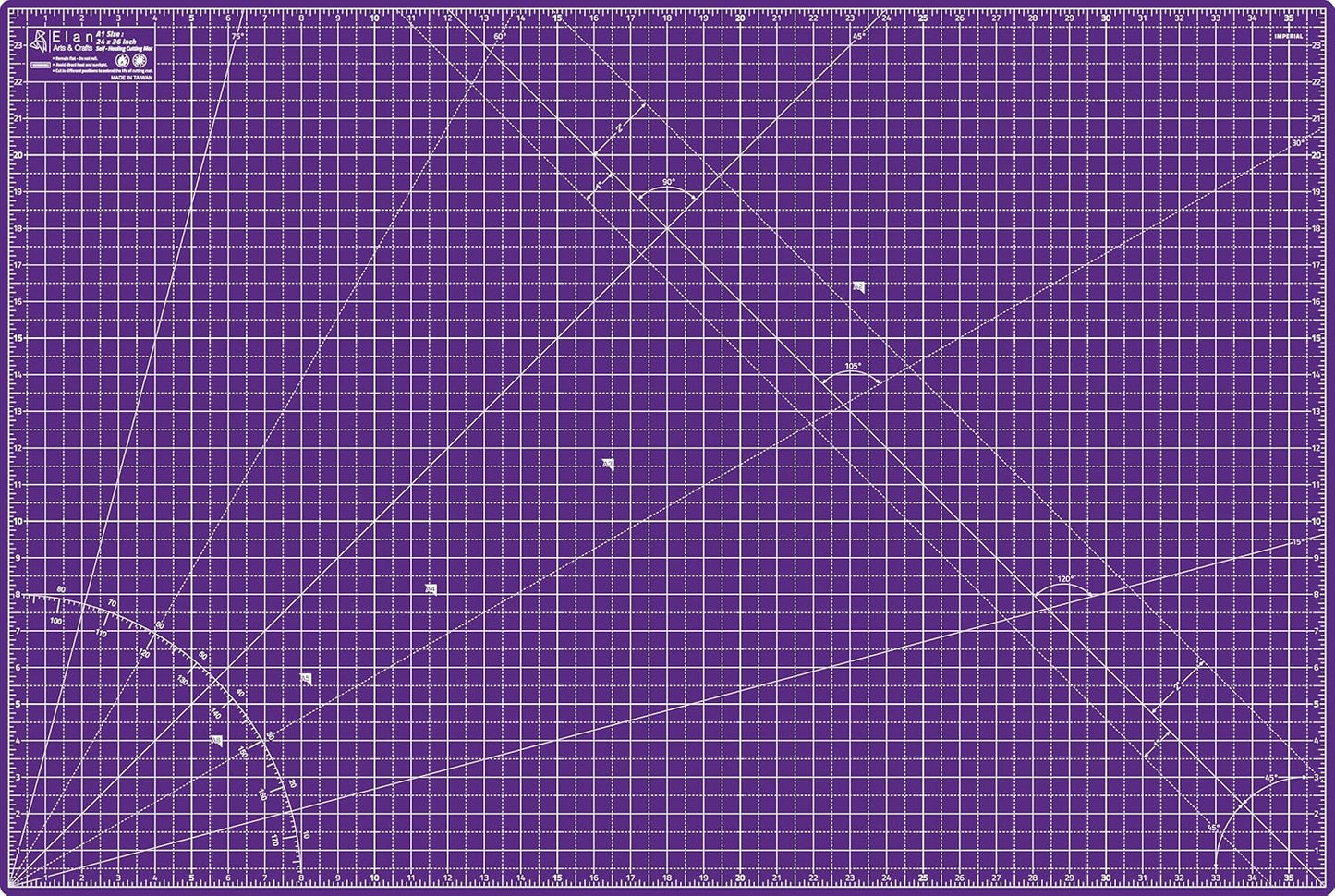 Elan Cutting Mat A3 Pink & Purple, Self Healing Cutting Mat 12x18 Inch, 5-Ply Craft Board Pink, Hobby Board for Crafts 12x18 Inch