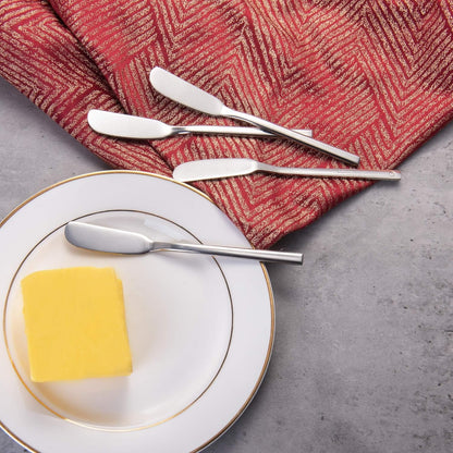IMEEA Butter Knife Stainless Steel Butter Knife Spreader 6.5-Inch Cheese Spreaders, Set of 4