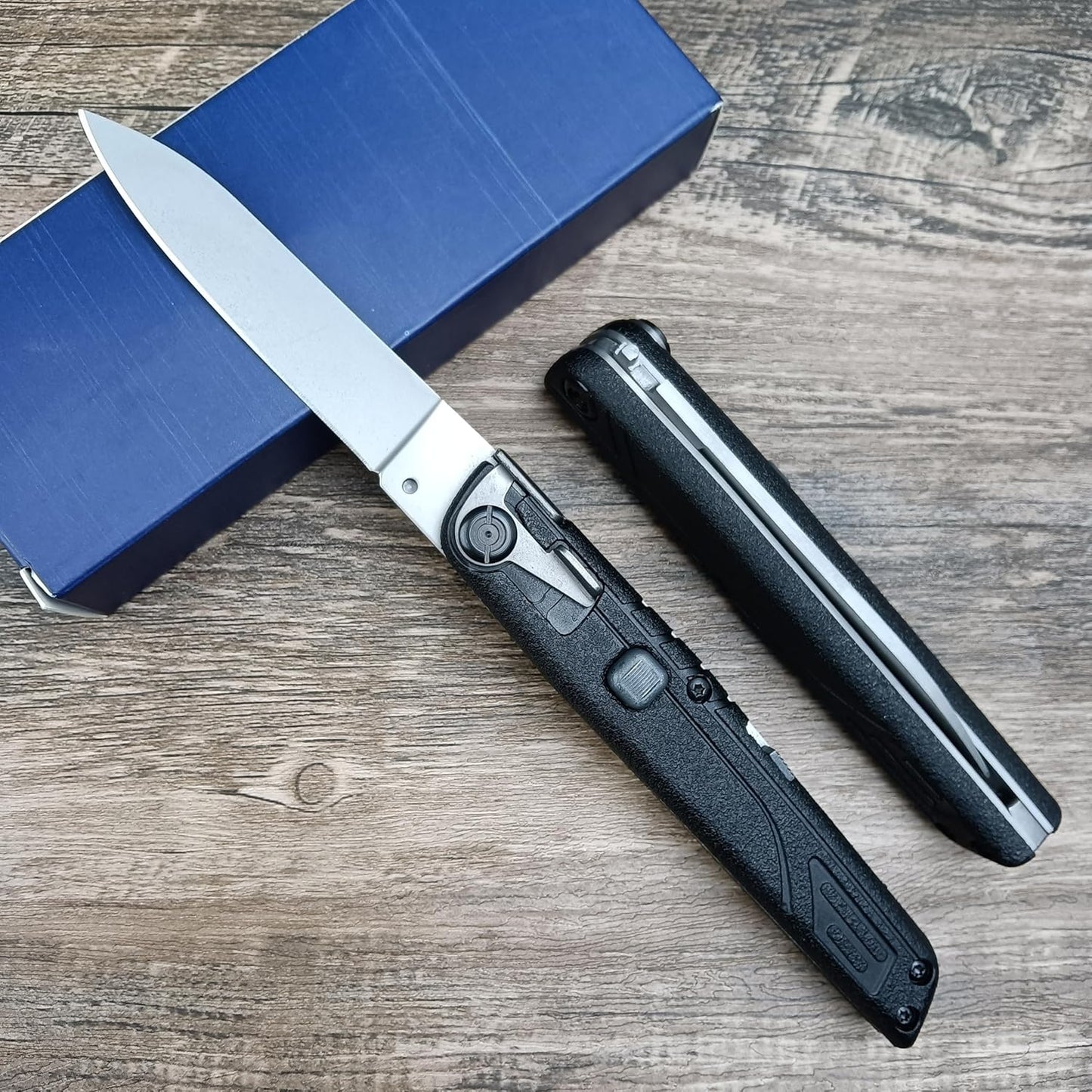 7.7" Assisted Opening Pocket Knife,Small Button Lock EDC Folding Knife for Men Women, Sharp Outdoor Camping Survival Utility Knives Gift