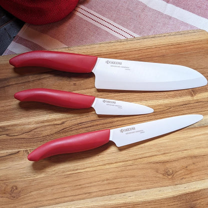 Kyocera Revolution Ceramic Kitchen Knife, 5-inch, White