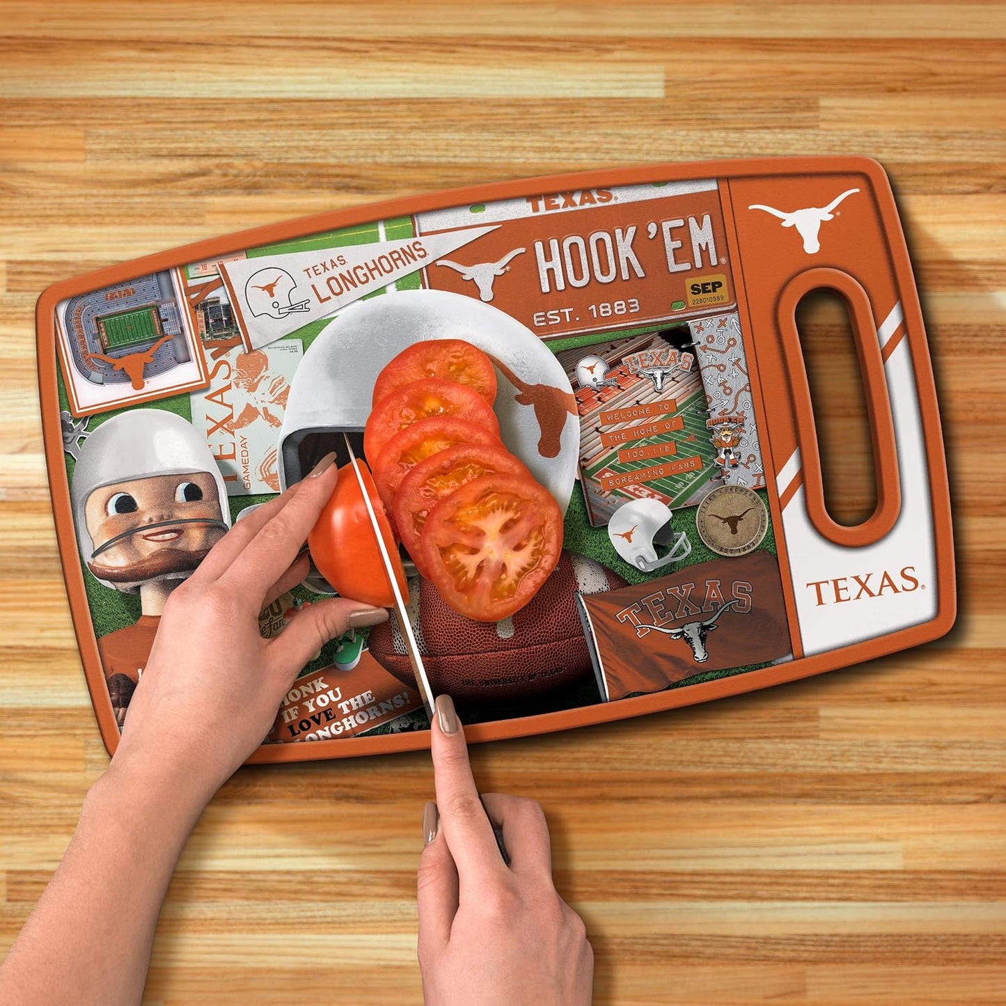 YouTheFan NCAA Retro Series Cutting Board - Colors B